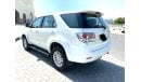Toyota Fortuner 2014 EXR Gulf specs low mileage agency service history 4x4 drive