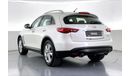 Infiniti QX70 Luxury / Luxe Sensory | 1 year free warranty | 0 down payment | 7 day return policy