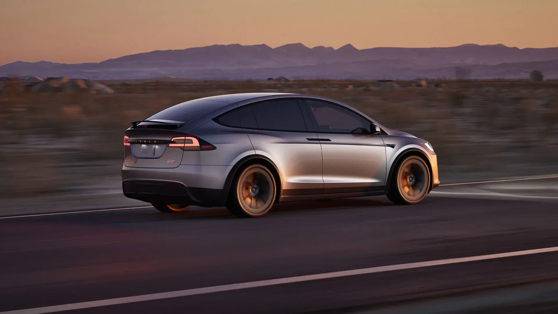Tesla Model X exterior - Rear Left Angled