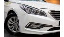 هيونداي سوناتا 2015 Hyundai Sonata, Warranty, Service History, GCC