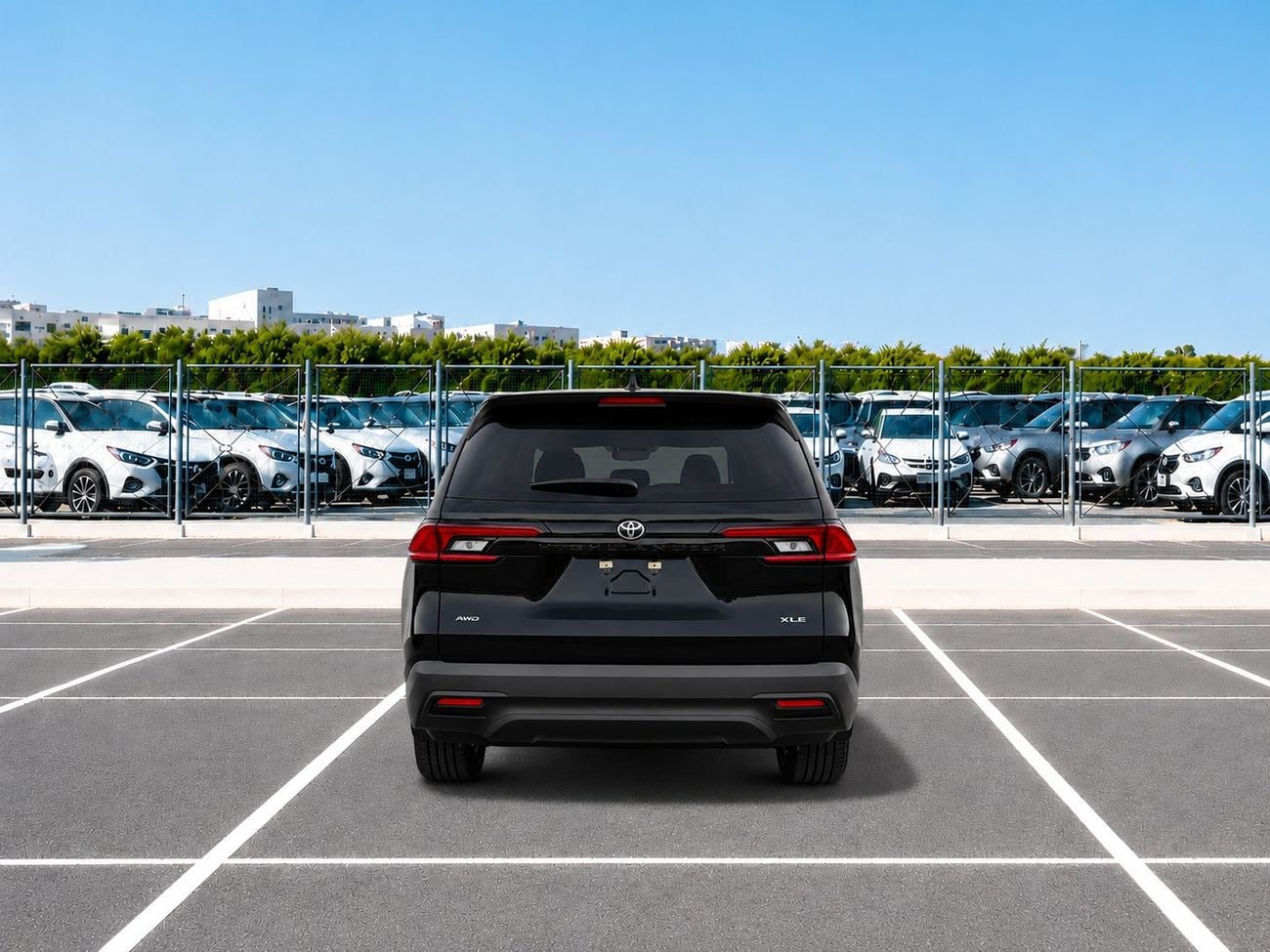 تويوتا جراند هايلاندر ECTAI0011 - Toyota Grand Highlander XLE - 2.4L Petrol Auto TC - Black - 2026