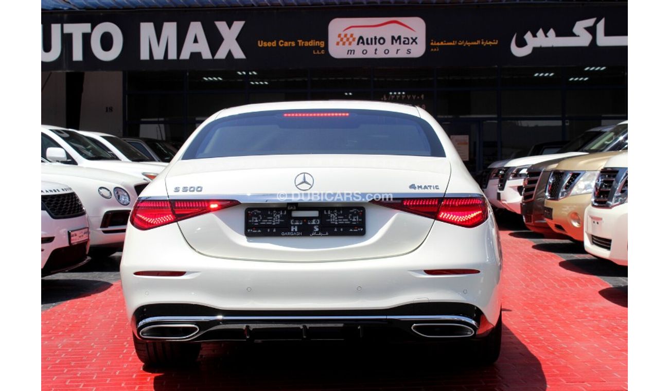 Mercedes-Benz S 500 (2021) V6 GCC, 4DX SYSTEM GCC, 05 YEARS WARRANTY SERVICE CONTRACT FROM LOCAL DEALER(Inclusive VAT)