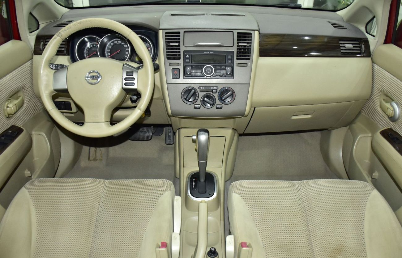 نيسان تيدا EXCELLENT DEAL for our Nissan Tiida 1.8 ( 2011 Model ) in Red Color GCC Specs