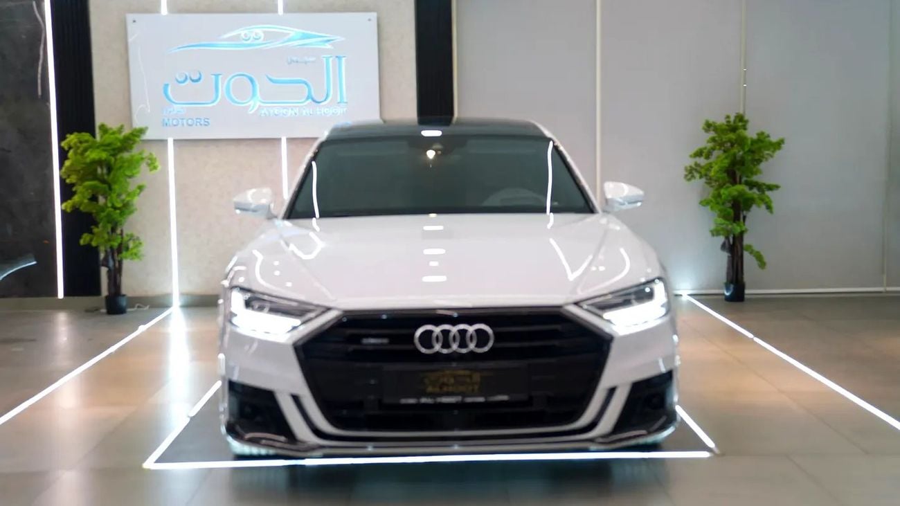 أودي A8 L 55 TFSI quattro 3.0L (335 HP) EXCLUSIVE A8L 55 TFSI V8 || VIP CONSOLE || TOP RANGE || GCC || ACCID