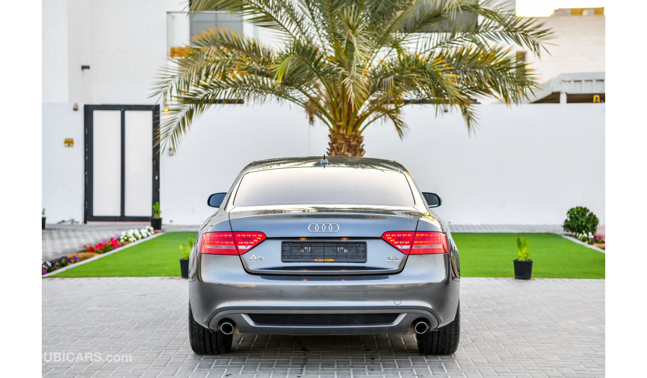 Audi A5 3.2L V6 S-Line  - 2013 - Under Warranty - AED 1,253 per month - 0% Downpayment