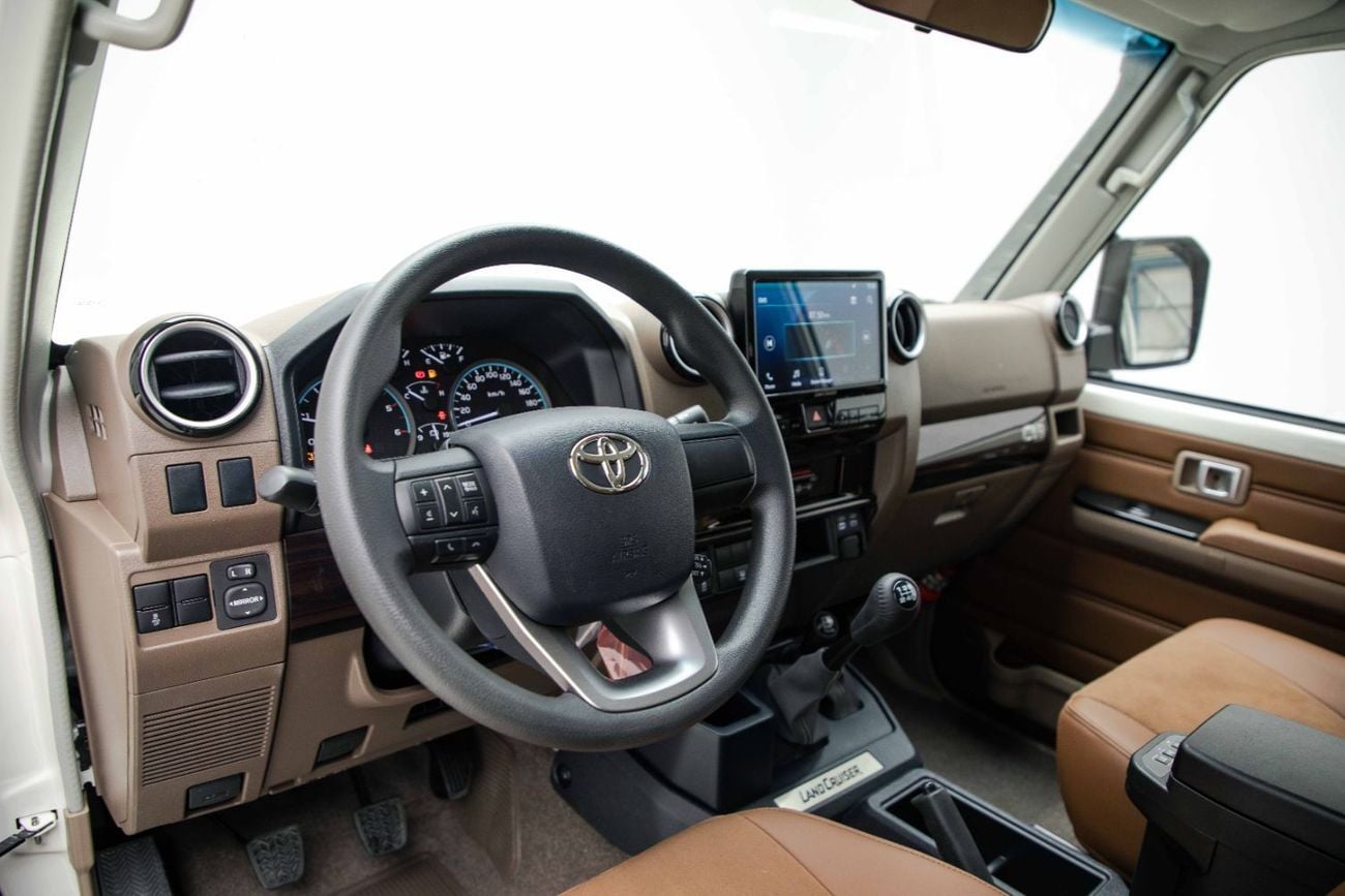 Toyota Land Cruiser LC76 Hardtop 2.8L - White Inside Saddle Tan | Export Only