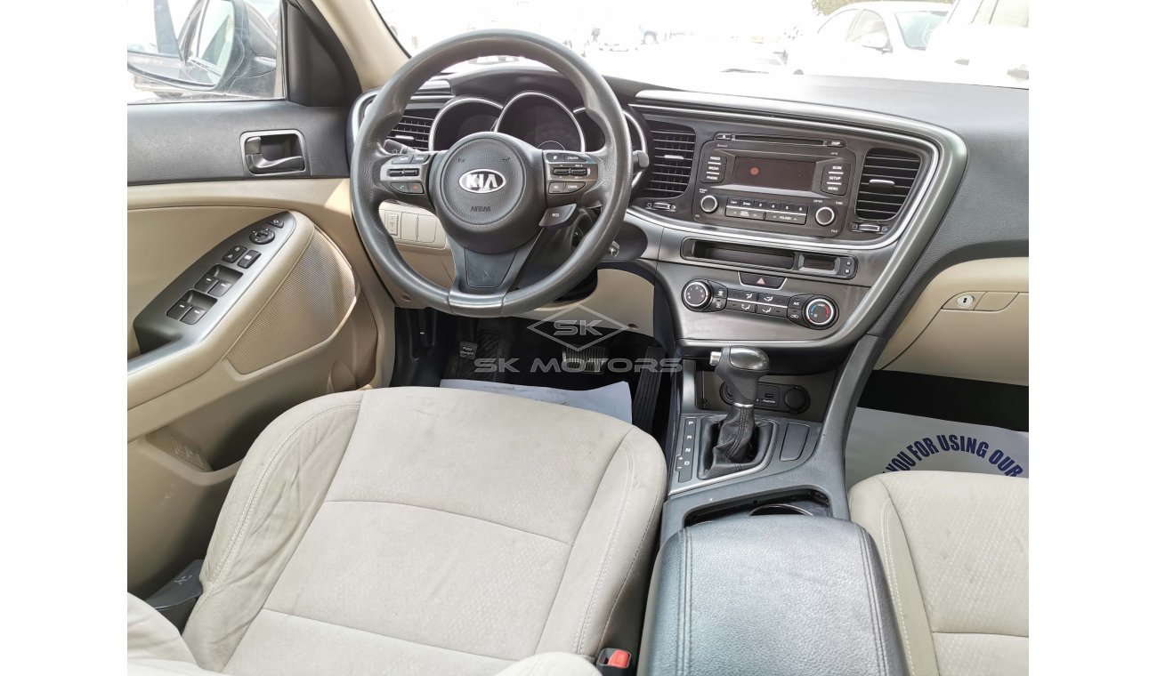 Kia Optima 2.4L, 16" Tyre, Front & Rear A/C, Headlight Aiming Knob, Fabric Seats, Fog Lights (LOT # 729)