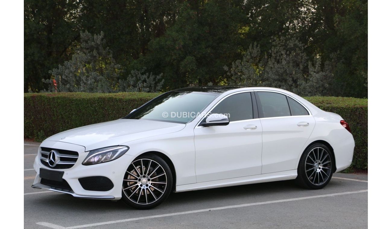 Mercedes-Benz C 200 AMG Pack Mercedes banz AMG 2016 GCC FULL OPTION perfect condition original paint