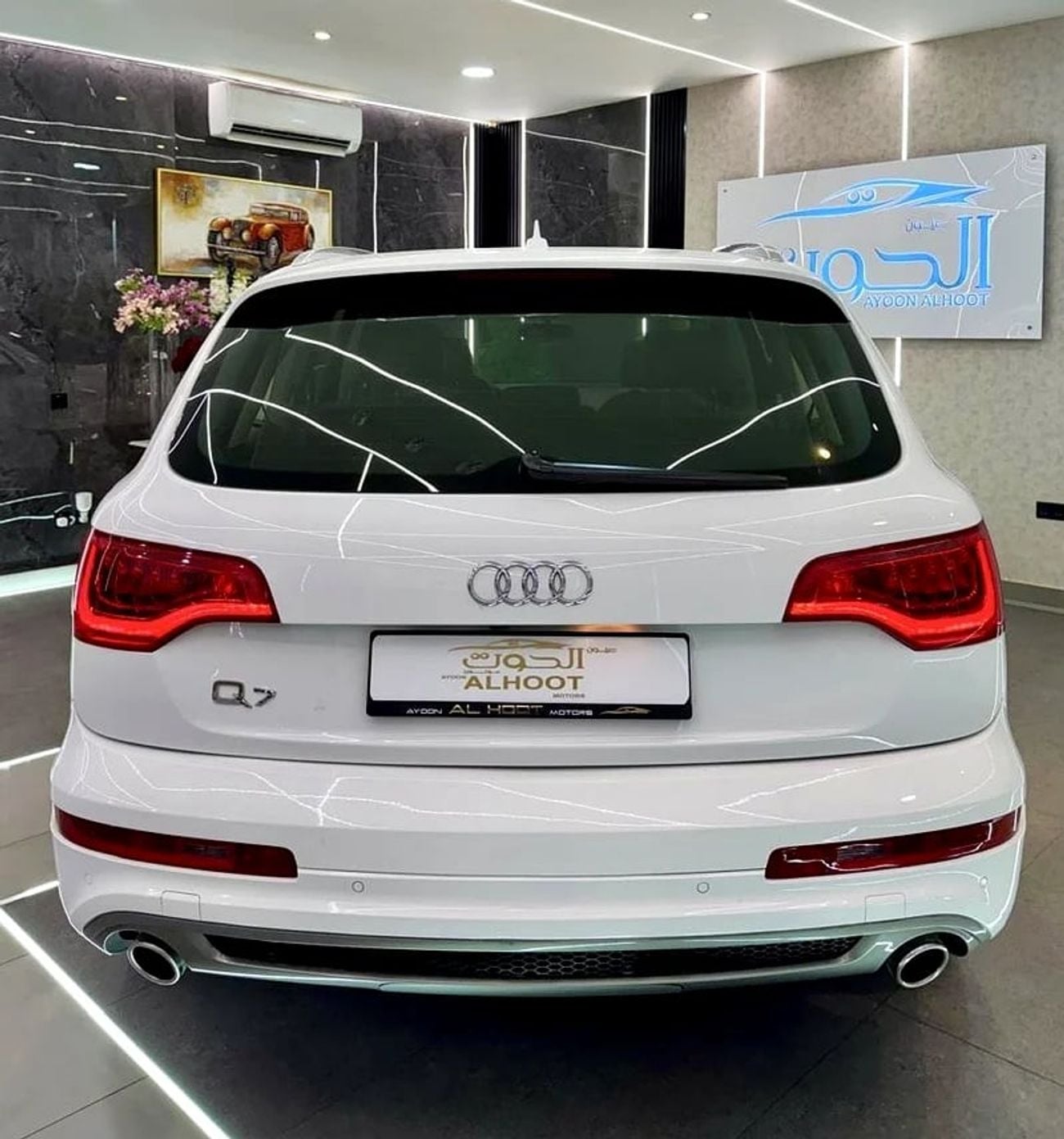 Audi Q7 AMAZING WHITE S_LINE V6 || FULL OPINION || GCC || 7 SEATS || ACCIDENT FREE