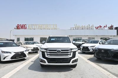 تويوتا لاند كروزر VXR تويوتا لاند كروزر VX-R موديل 2026، محرك هجين V6 سعة 3.5 لتر بشاحن توربيني مزدوج، دفع رباعي، اللون أب