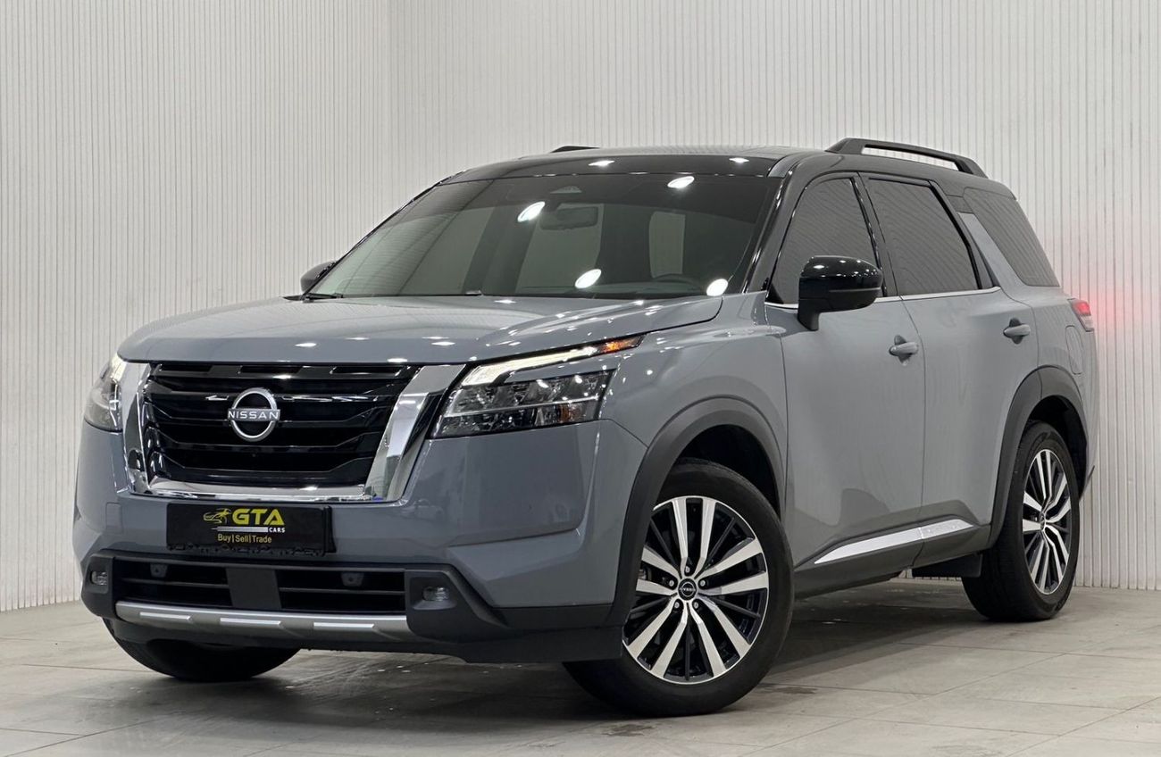 نيسان باثفايندر 2022 Nissan Pathfinder SL, Oct 2027 Nissan Warranty, Oct 2025 Nissan Service Pack, Full Options, GCC