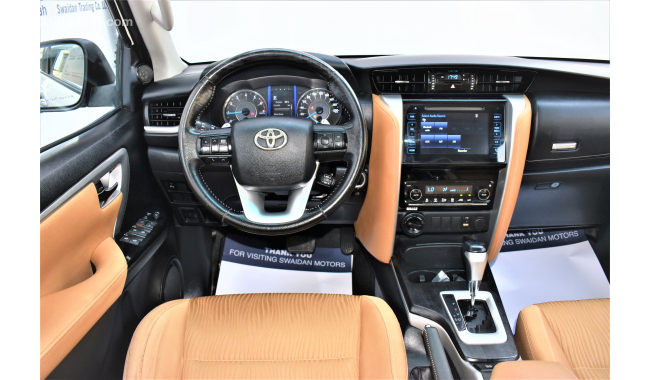 Toyota Fortuner AED 2155 PM | 0% DP | 4.0L GRX V6 4WD GCC WARRANTY