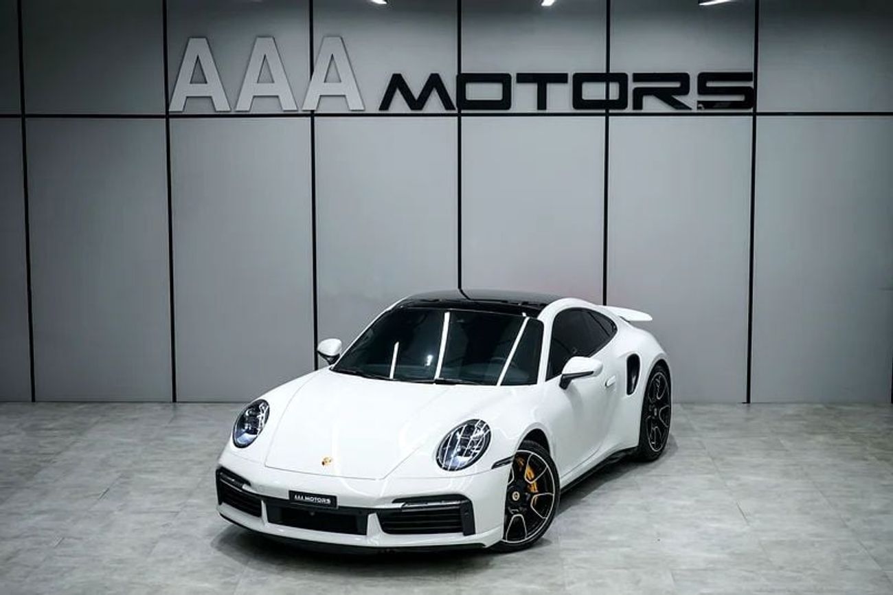 Porsche 911 Turbo 3.8L (580 HP) Coupe | GCC Specs | Full Option | Dealer Warranty Until 2027 | No Accident / No