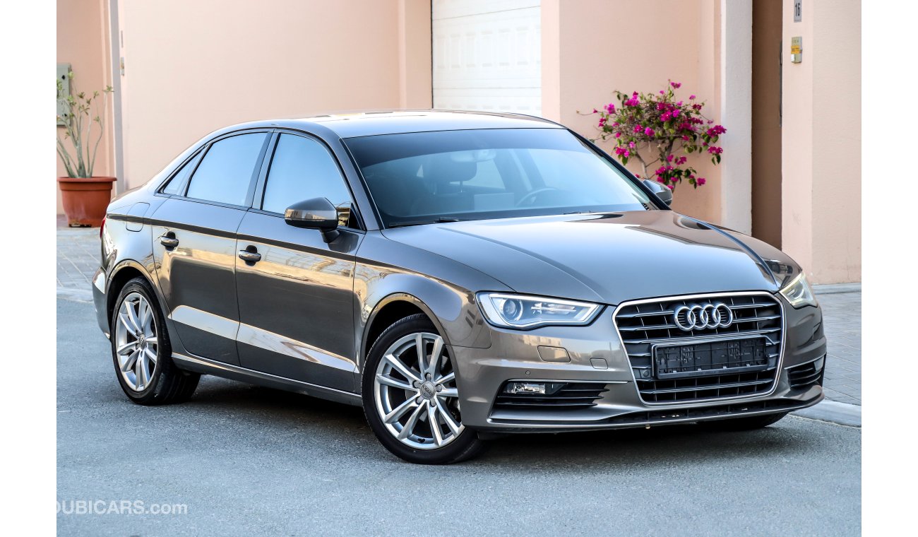 Audi A3 30 TFSI 2015 GCC under Warranty with Zero Down-Payment.