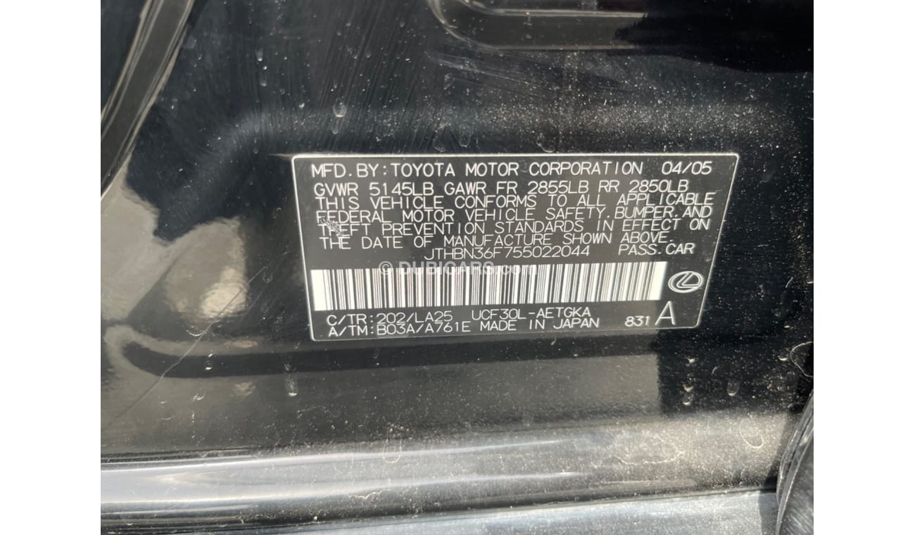 لكزس LS 430 Lexus LS 430  (USA  _ SPEC) -  2005  - VERY GOOD CONDITION