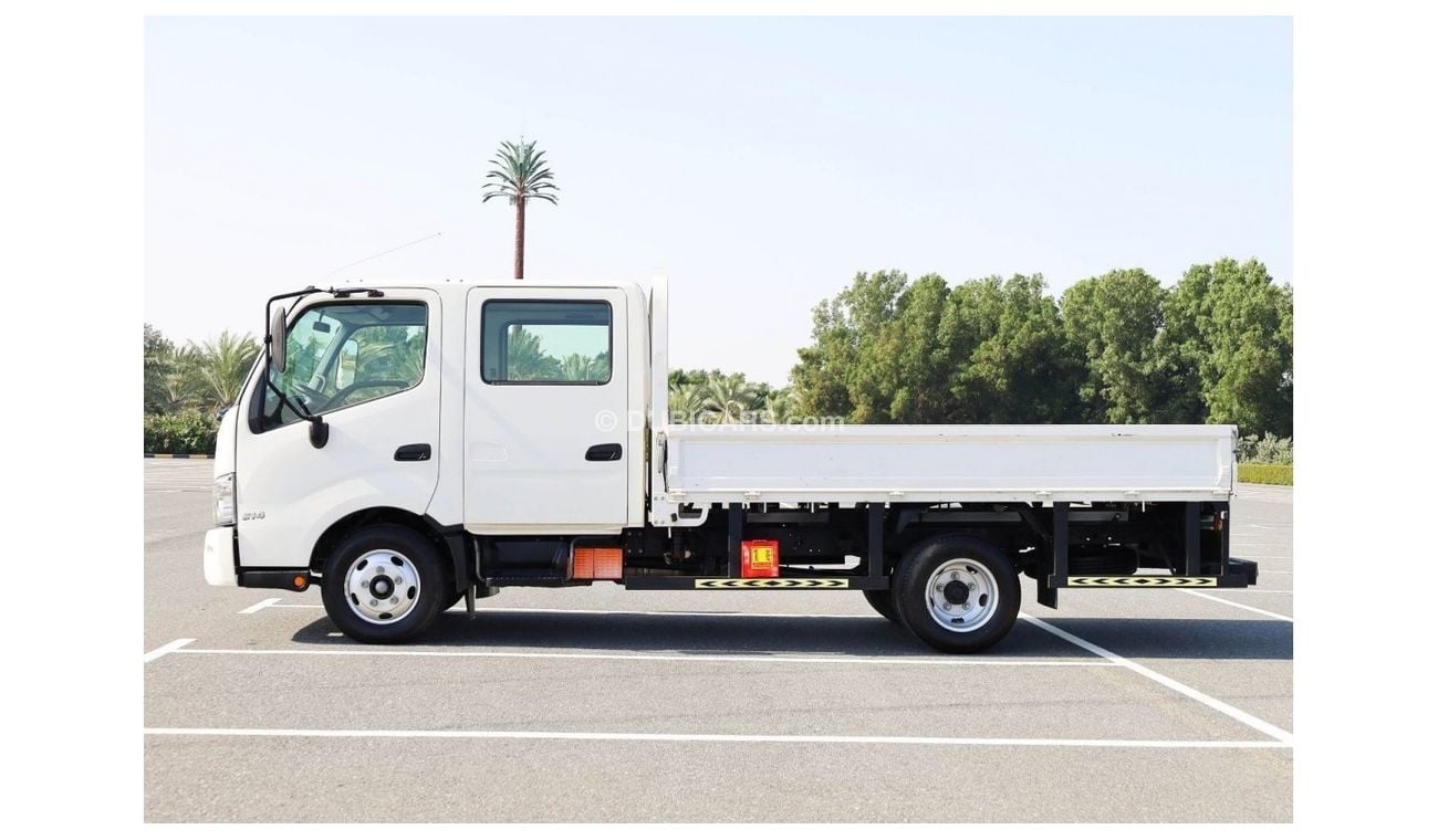 Hino 300 Series 614 Dual Cab Truck with Rear AC | Excellent Condition | GCC