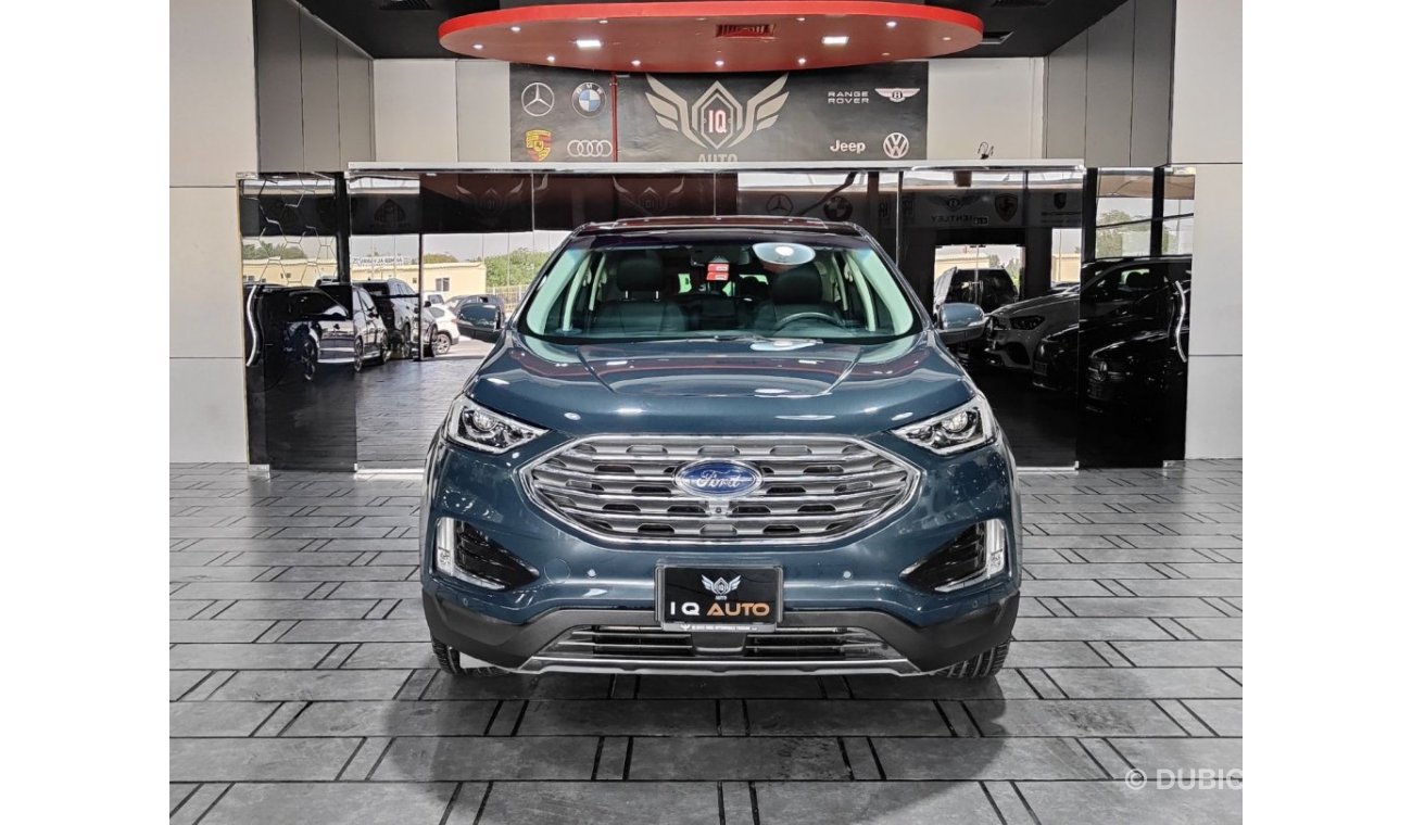Ford Edge AED 1,700 P.M | 2019 FORD EDGE TITANIUM 2.0 L | GCC | PANORAMIC ROOF | UNDER AGENCY WARRANTY