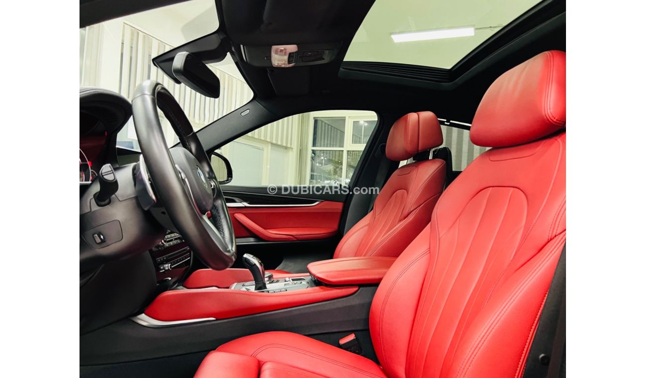 BMW X6 50i M Sport GCC .. FSH .. Perfect Condition .. Original Paint ..