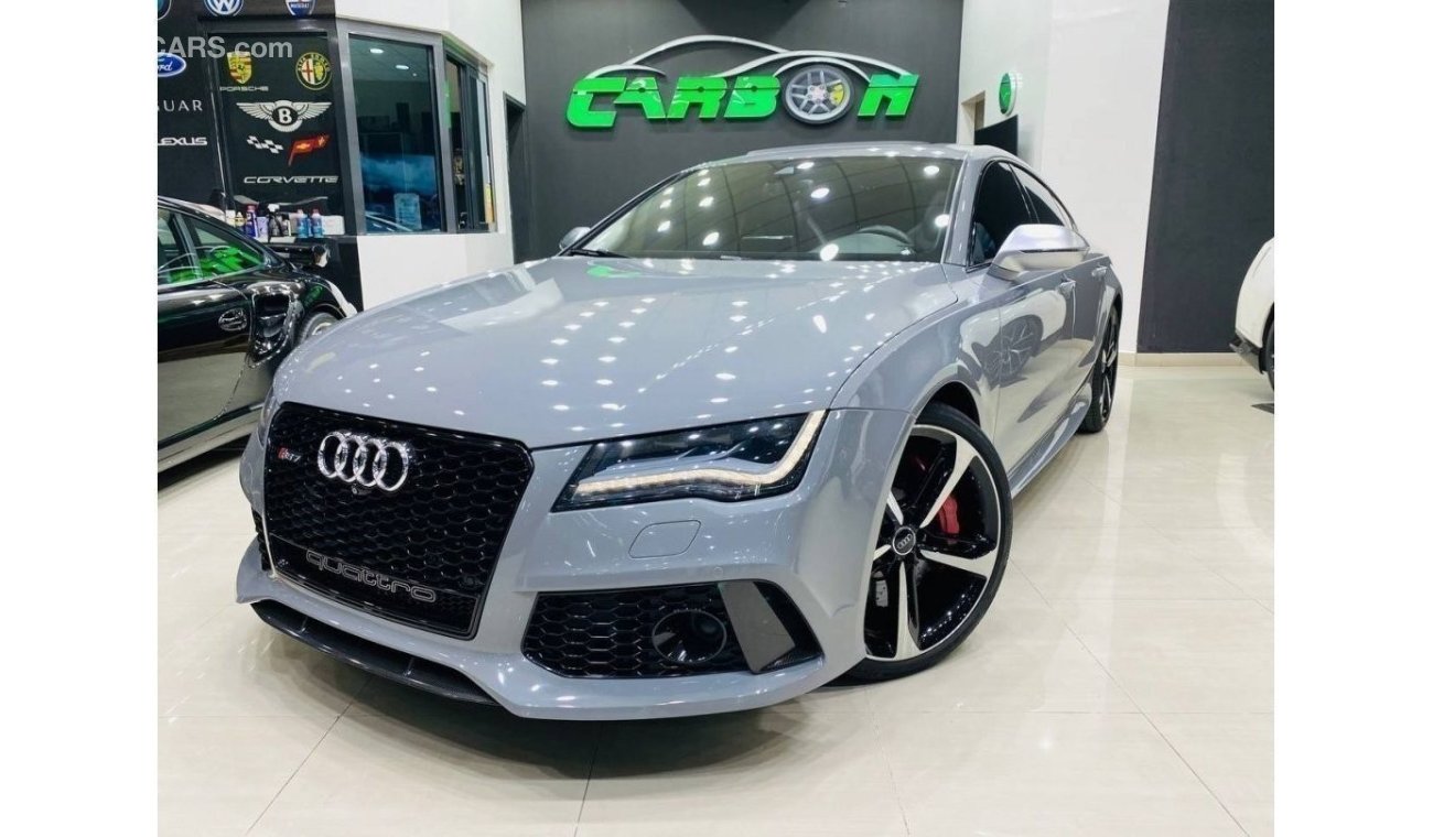 Audi RS7 EWB AUDI RS7 GCC IN AMAZING CONDTION WITH NARDO GRAY ORIGINAL COLOR  FOR 189K AED