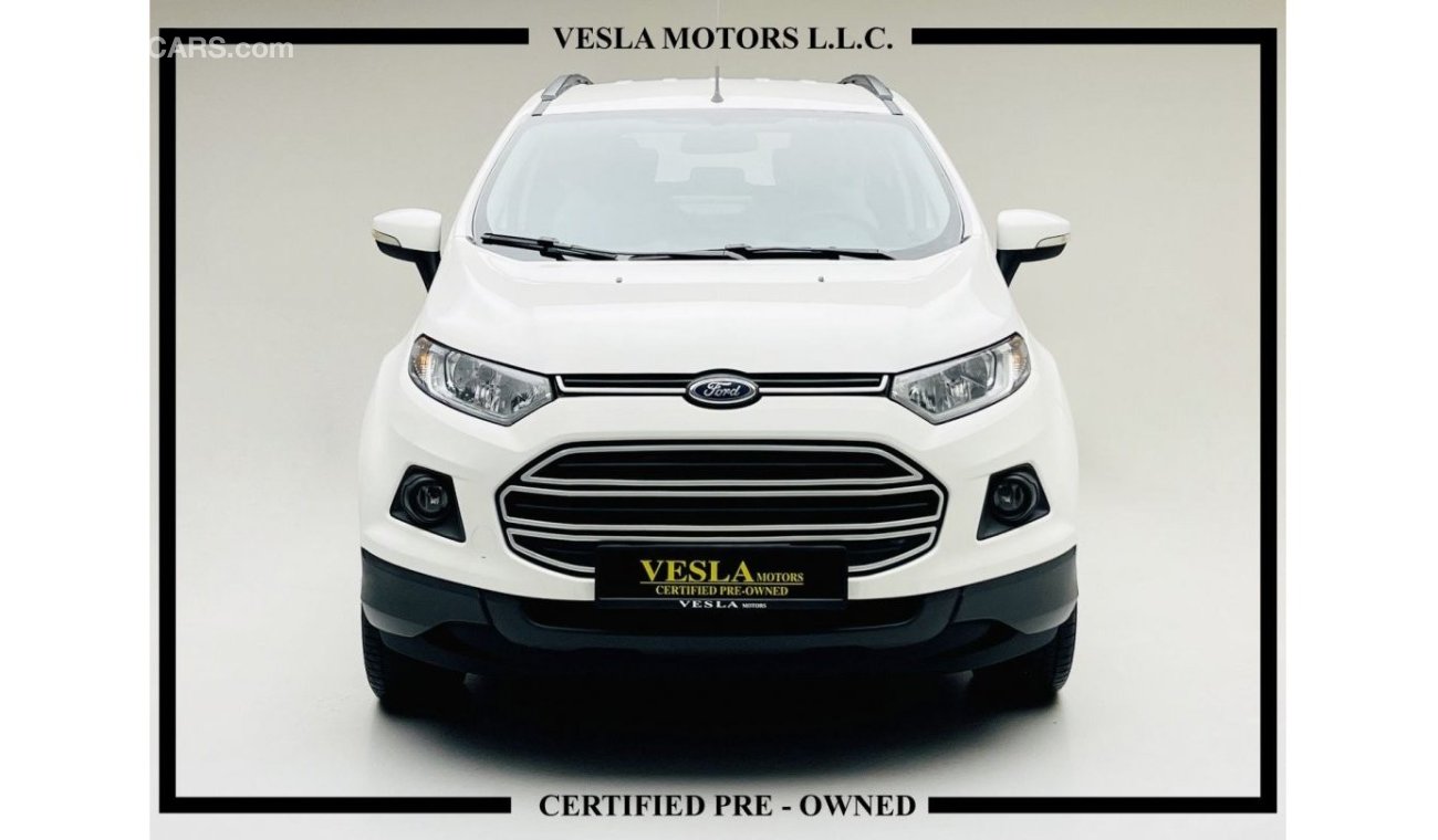 Ford Eco Sport TREND + LEATHER SEAT + LED LIGHT + CRUISE CONTROL + NAVIGATION / 2017 / GCC / UNLIMITED KMS WARRANTY