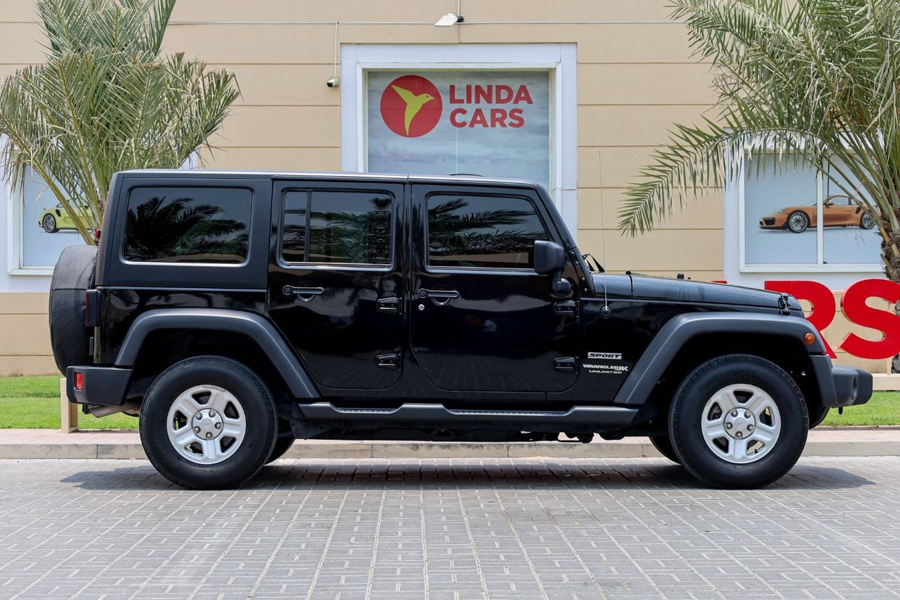 جيب رانجلر Jeep Wrangler Unlimited Sport  2018 GCC under Warranty with Flexible Down-Payment/ Flood Free.