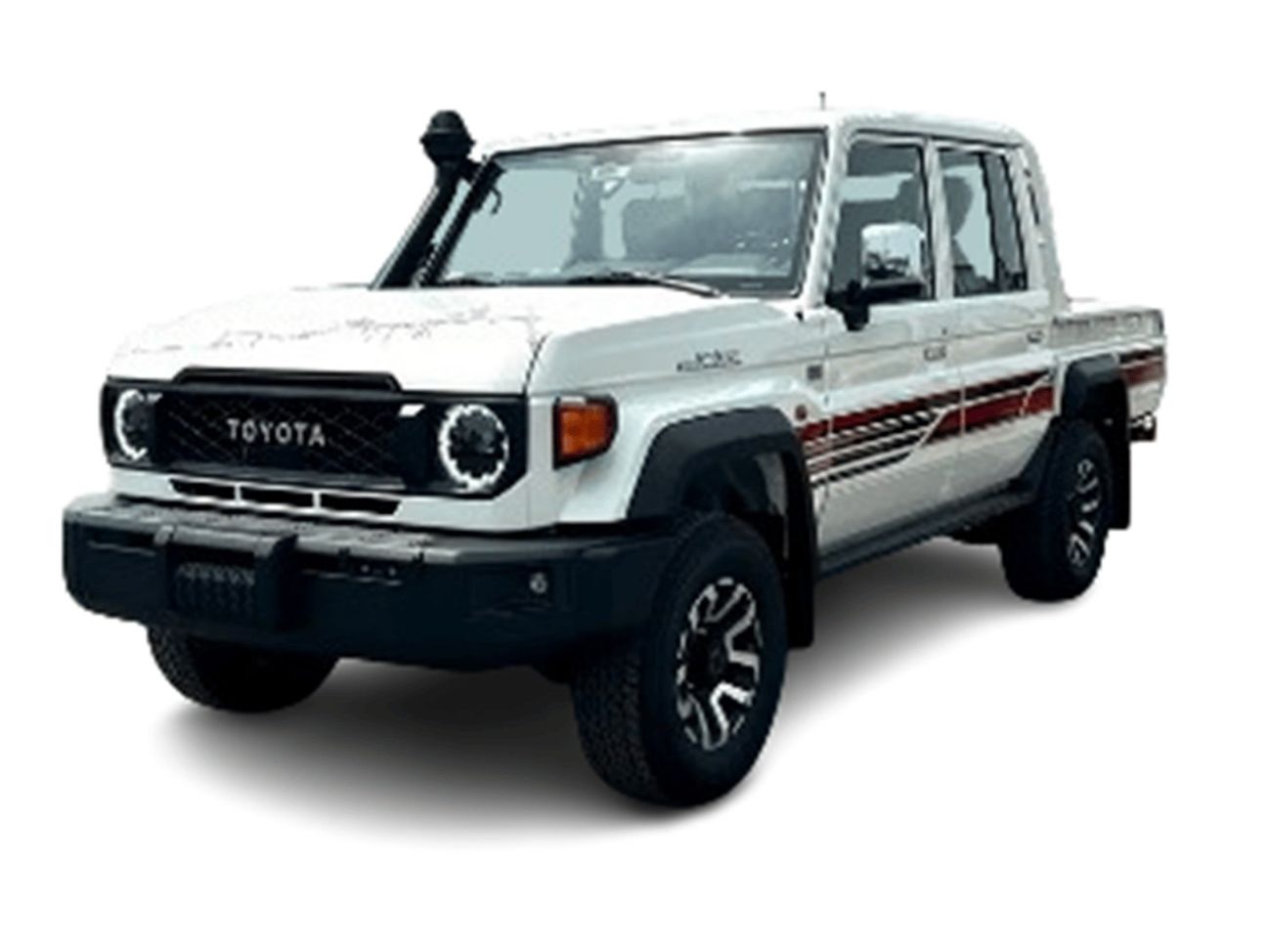 تويوتا لاند كروزر بيك آب ECTATL001 – 2025 Toyota LC79 Double Cab Pick Up - 4.0L Petrol Auto - Full - White with Tan Interior