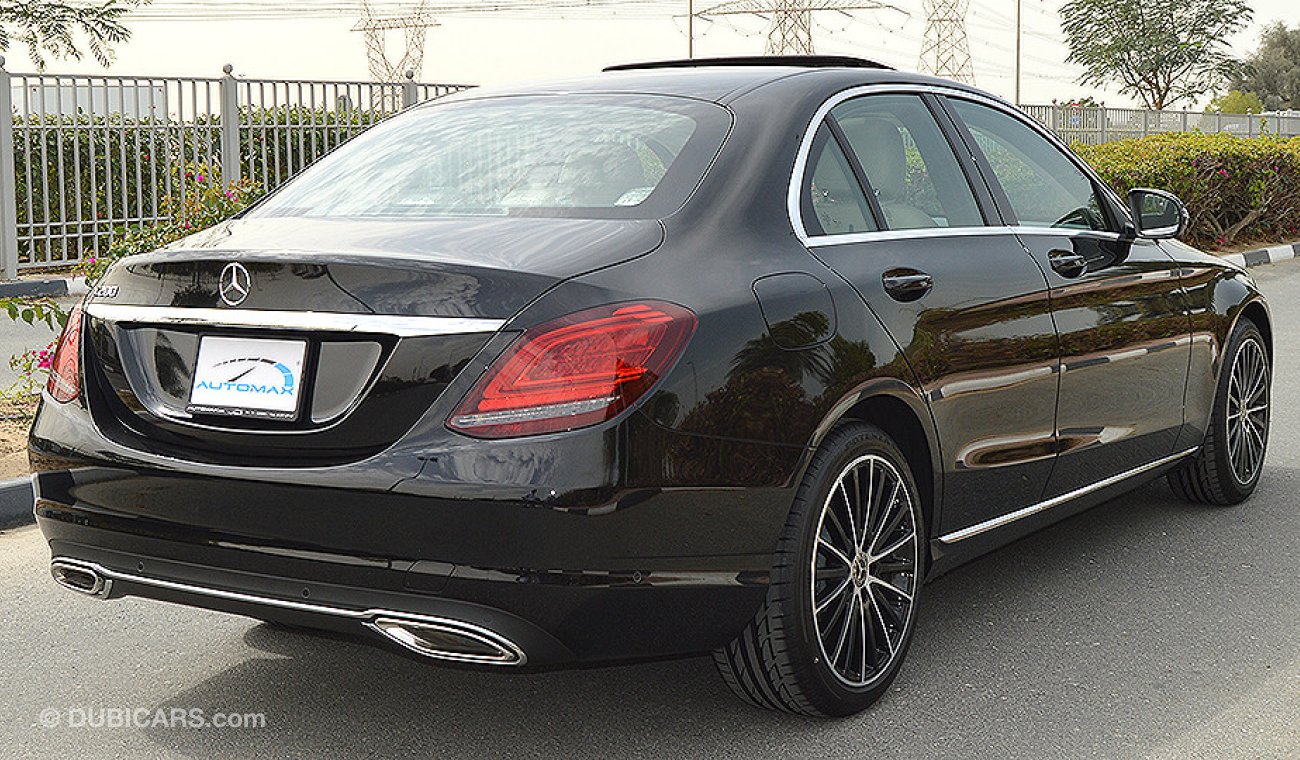 مرسيدس بنز C200 AMG 2019 Sedan, GCC, 0km with 2 Years Unlimited Mileage Warranty from Dealer