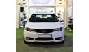 كيا سيراتو ORIGINAL PAINT! ( صبغ وكاله ) KIA CERATO 2012 Model!! in White Color! GCC Specs