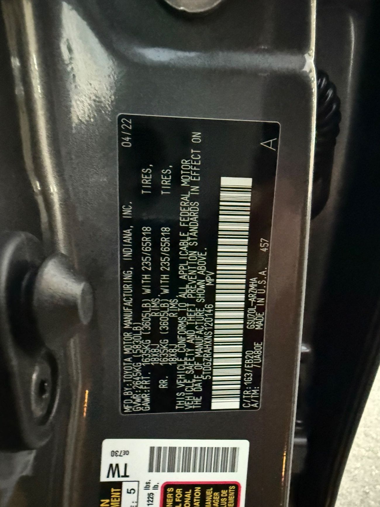 Toyota Highlander 2022 XLE LIMITED FULL OPTION 3.5 AWD USA SPEC