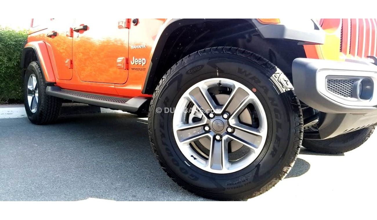 Jeep Wrangler Sahara Sky One Touch Power Roof GCC Specs Under Warranty