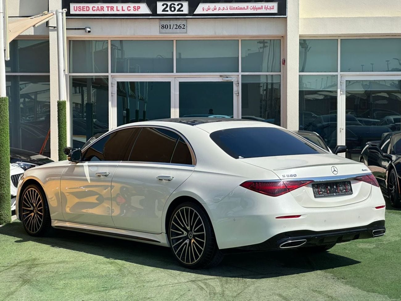 مرسيدس بنز S 580 مرسيدس بنز S580 وارد 2022 كلين تايتل صبغ وكاله ف اوبشن بحاله ممتازه