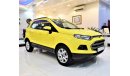 Ford EcoSport Amazing Ford Eco Sport 2015 Model!! in Yellow Color! GCC Specs