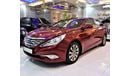 هيونداي سوناتا 2014 Model!! in Red Color! GCC Specs