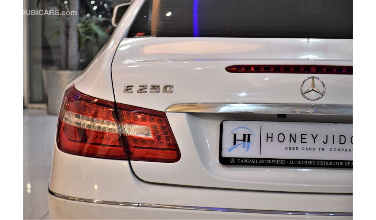 مرسيدس بنز E 250 EXCELLENT DEAL for our Mercedes Benz E250 ( 2013 Model! ) in White Color! GCC Specs