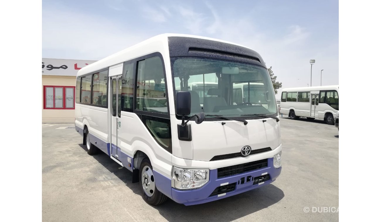 Toyota Coaster NEW 2019 TWO TONE  4.2L Diesel  22 Seats -Cool Box -Curtain -Microphone