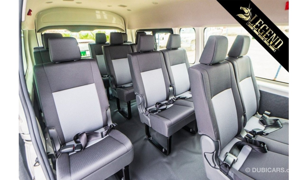 تويوتا هاياس 2021 Toyota Hiace 2.8L High-roof MT | 13 Seats + Black Bumper + 2 Point Seat Belt