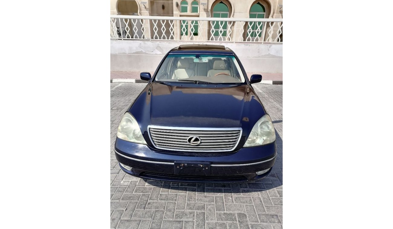 Lexus LS 430 Lexus model 2002 import 8-cylinder LS430 text ultra