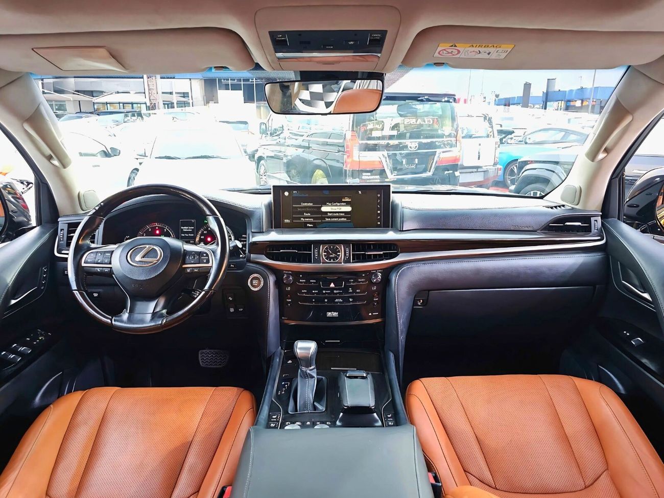 Lexus LX570 GCC/ FULL OPTION / RADAR / ZAFRAN INTERIOR/LOW MILEAGE/ EXPORT ONLY / LOT#25091