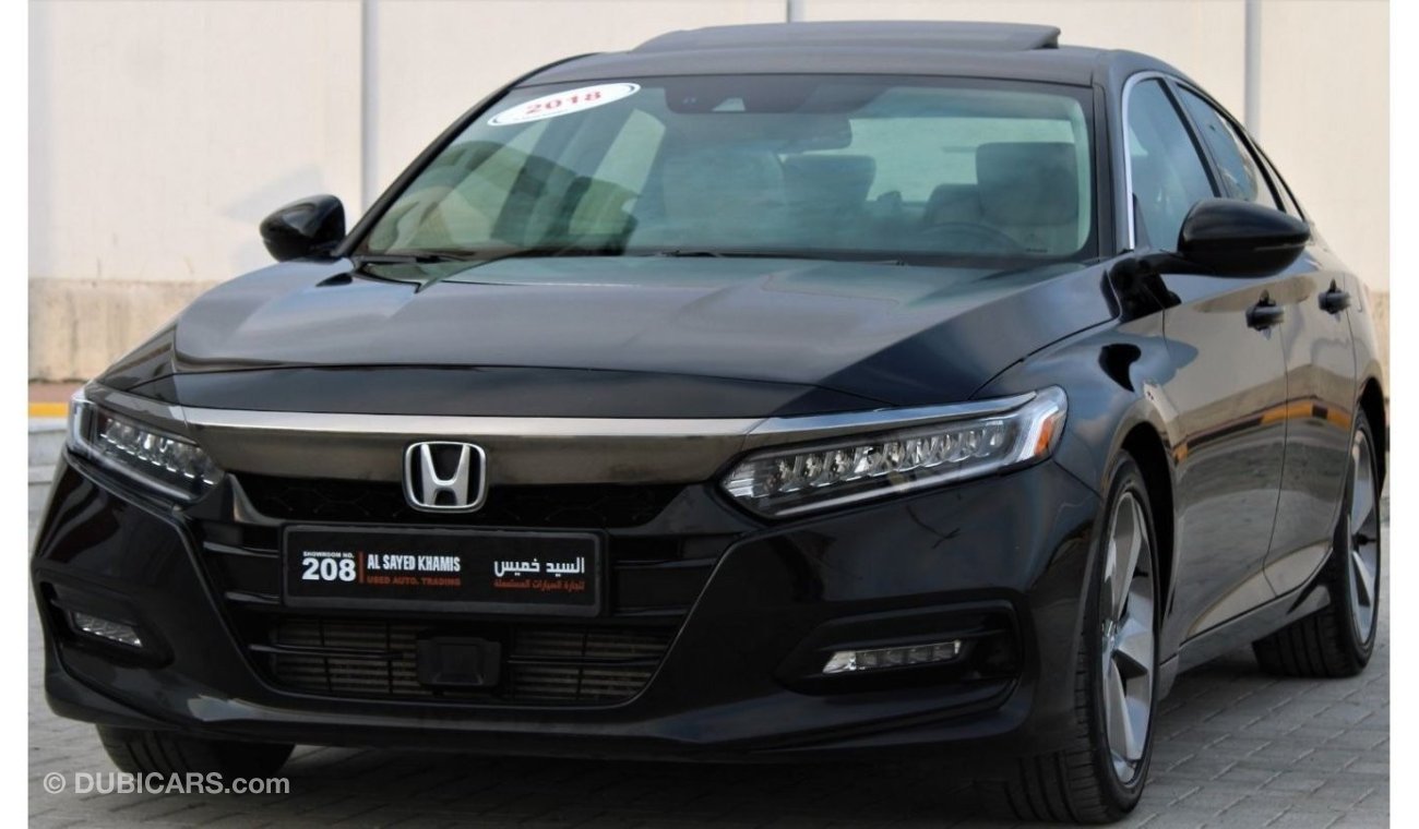 Honda Accord Sport Sport Sport Honda Accord 2018 GCC, full option, in excellent condition, without accidents,