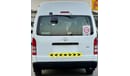 Toyota Hiace GL - High Roof LWB Toyota Hiace 2017 GCC, in excellent condition, without accidents, very clean insi