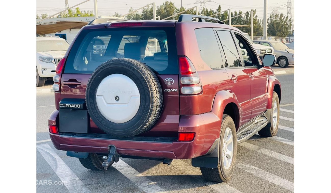 تويوتا برادو TOYOTA PRADO DIESEL ENGINE RIGHT HAND DRIVE  RED COLOUR FULL OPTION TOP OF THE RANGE