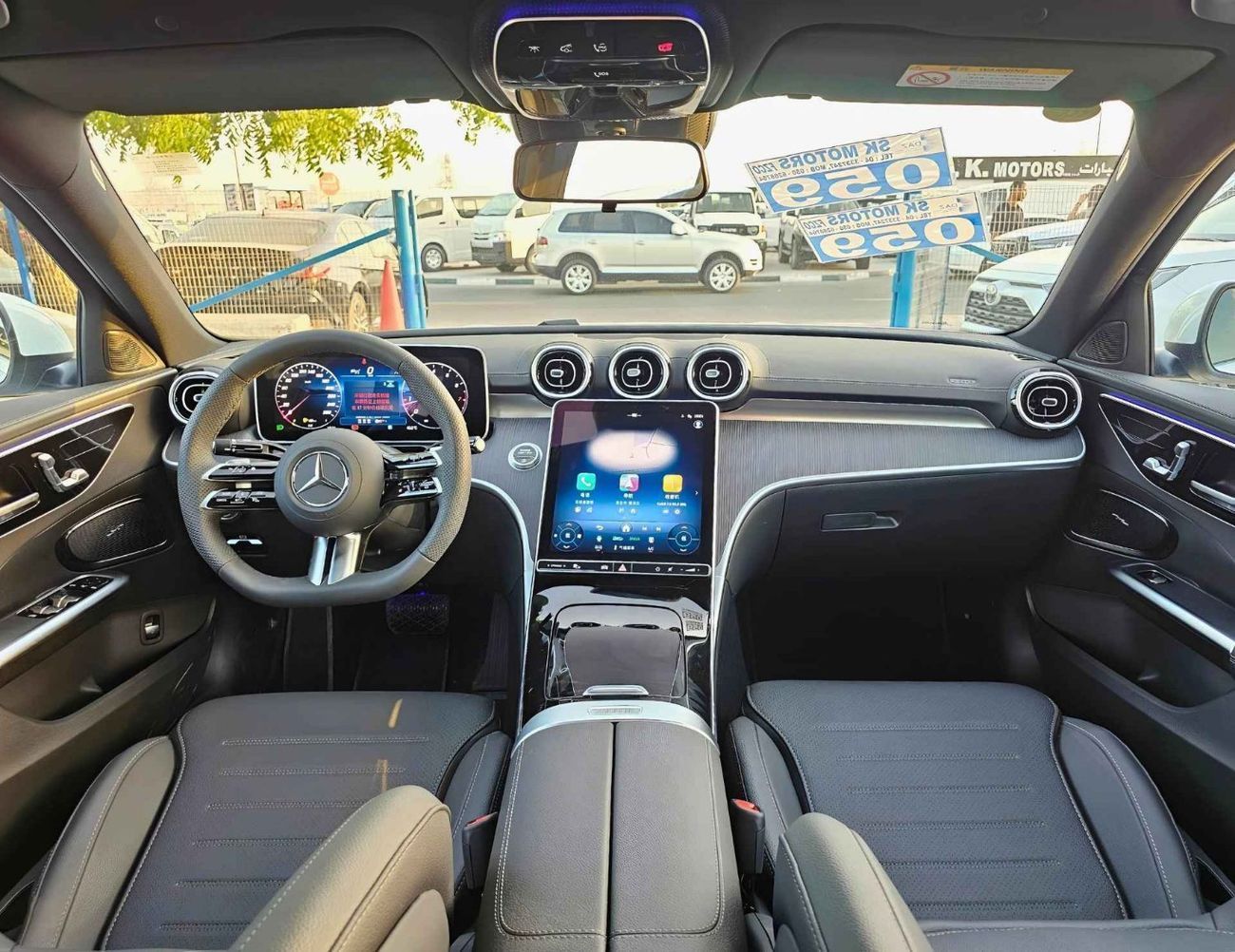 مرسيدس بنز C 200 L 1.5L / TURBO SPORT EDITION / 360* CAMERA / LEATHER SEATS / FULL OPTION (CODE # C200L)