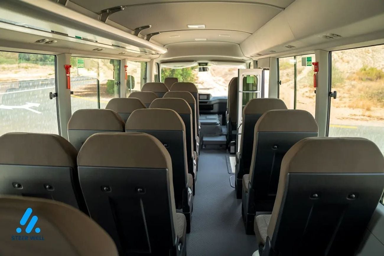 Toyota Coaster BUS 2025 | 23-Seater Bus 4.0L Diesel RWD GCC Specs Full Option White | Contact Now