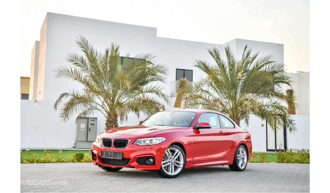 BMW 230i i M-KIT 2017 - AGENCY WARRANTY SERVICE CONTRACT UNTIL SEP 2021 - ONLY AED 1,939 PM! - 0% DP