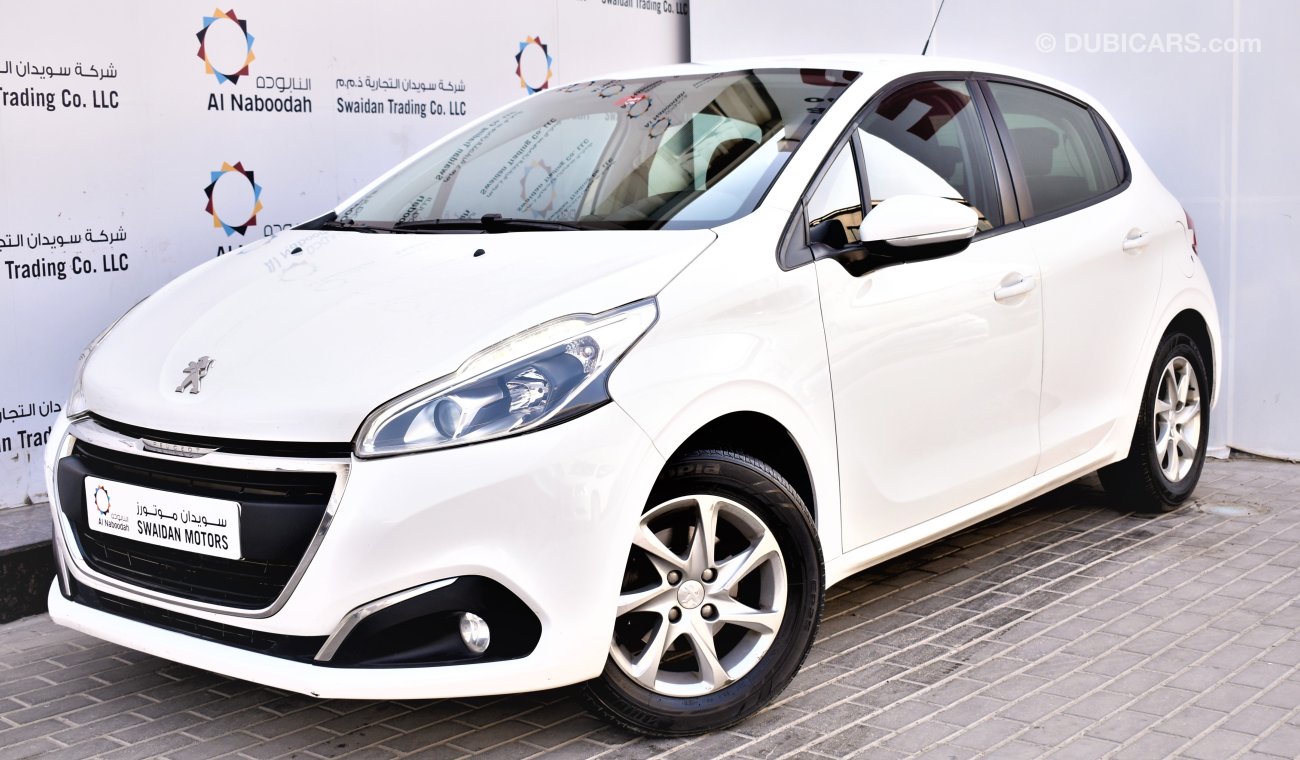 Peugeot 208 1.6L ACTIVE 2019 GCC SPECS WITH AGENCY WARRANTY UP TO 2023 OR 100000KM