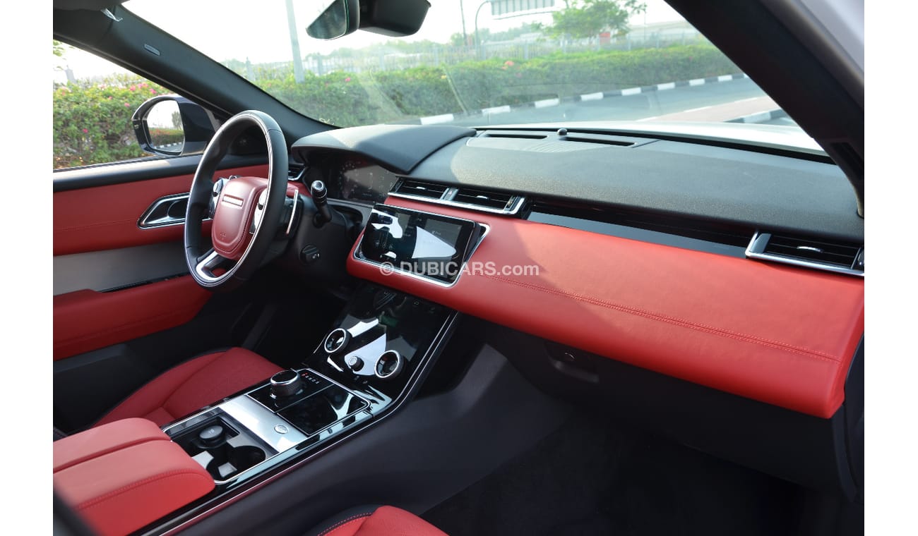 لاند روفر رينج روفر فيلار P250 جديد 2020 داخل احمر (سعر شامل الجمارك)ضمان 3 سنوات مع صيانه