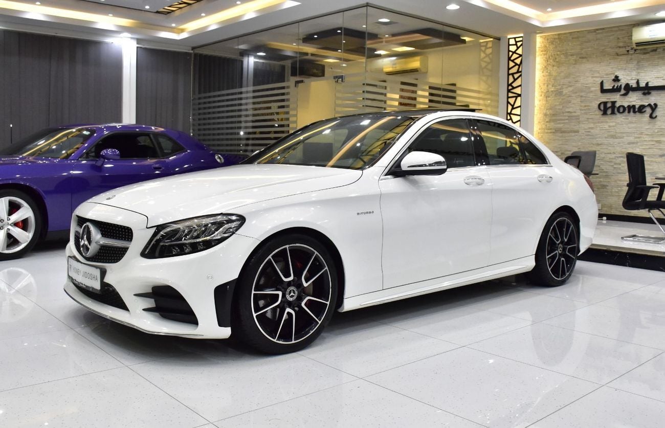 مرسيدس بنز C 200 . EXCELLENT DEAL for our Mercedes Benz C200 ( 2019 Model ) in White Color GCC Specs