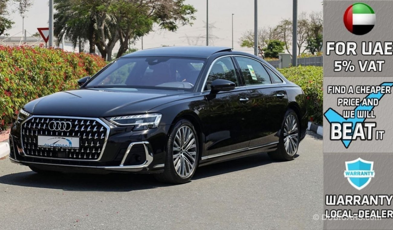 Audi A8 L 55 TFSI Quattro S-Line V6 3.0L AWD , 2023 GCC , With 3 Yrs Warranty & 5 Years Service @Official De