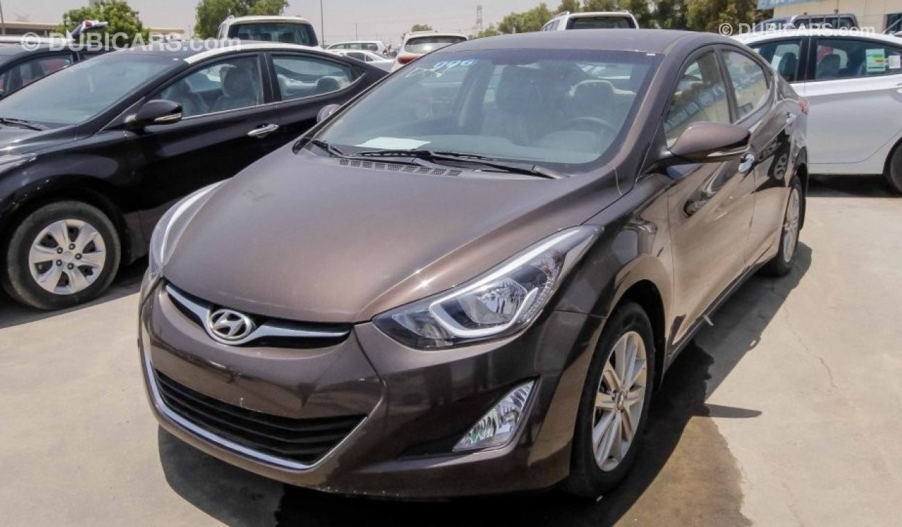 Hyundai Elantra rand new Hyundai Elantra for sale in Dubai. Brown 2016 model