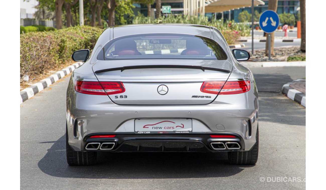 مرسيدس بنز S 63 AMG كوبيه AED/MONTHLY 7360 - 1 YEAR WARRANTY UNLIMITED KM AVAILABLE